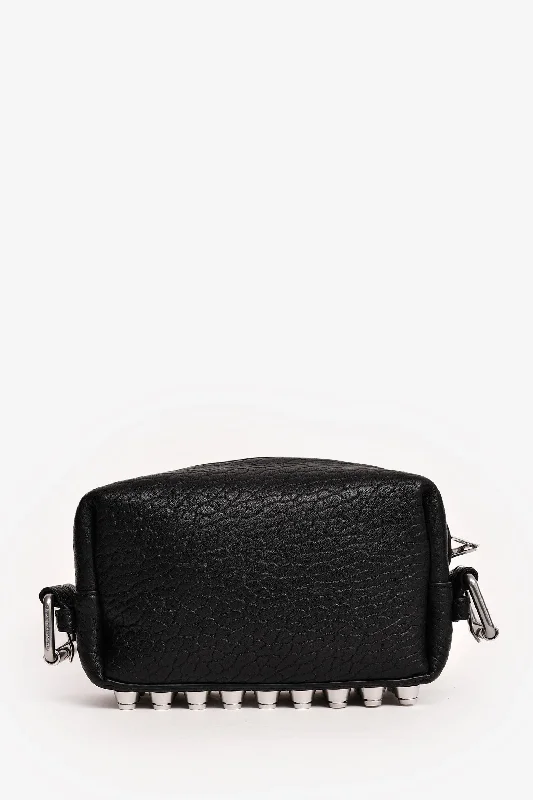 Alexander Wang Black Leather Ricco Shoulder Bag With Strap