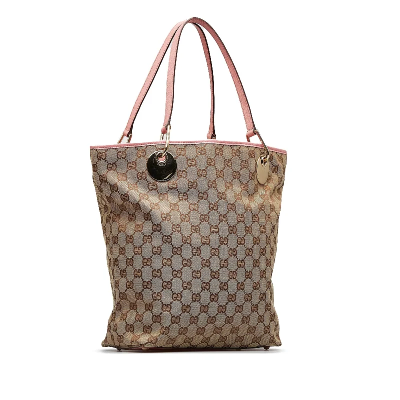 Brown Gucci GG Canvas Eclipse Tote Bag