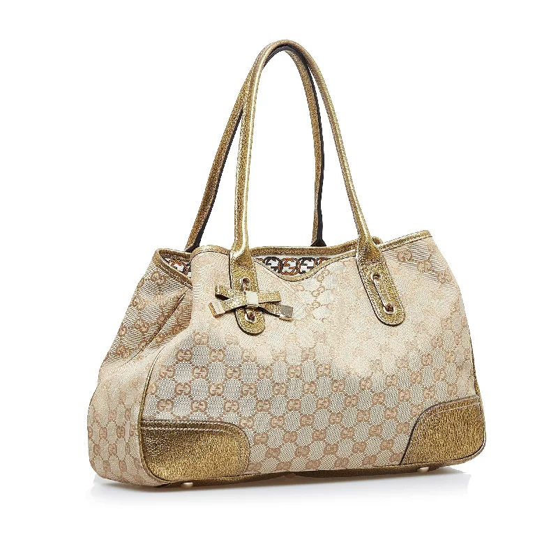 Brown Gucci GG Canvas Princy Tote