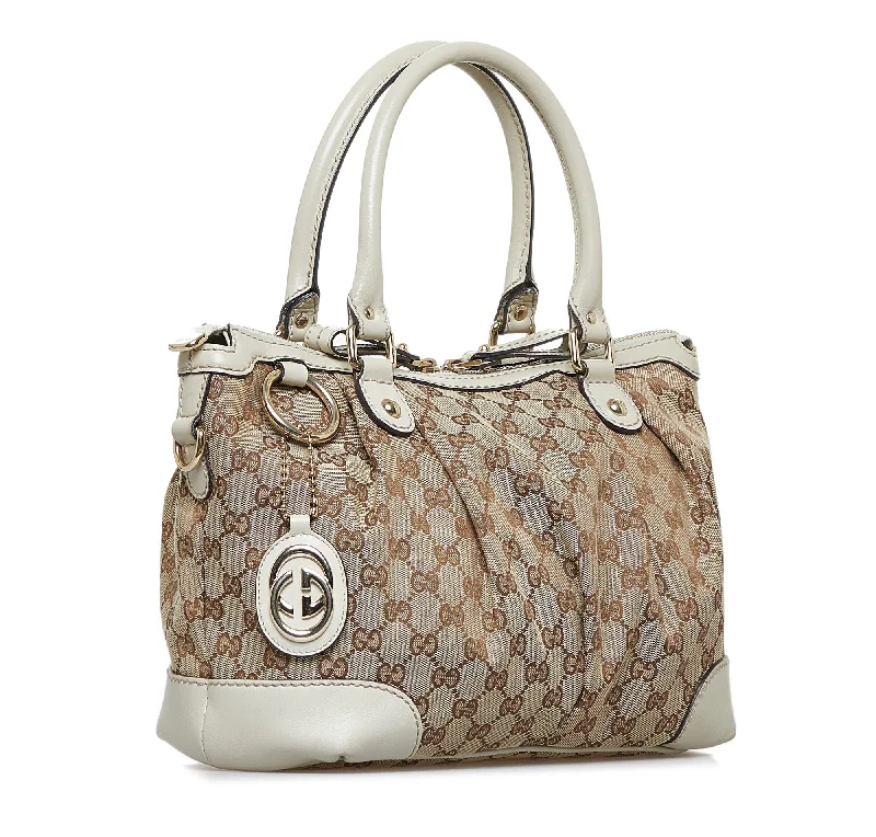 Brown Gucci GG Canvas Sukey Tote Bag