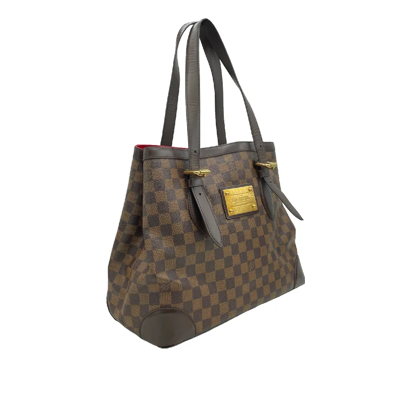 Brown Louis Vuitton Damier Ebene Hampstead MM Tote Bag