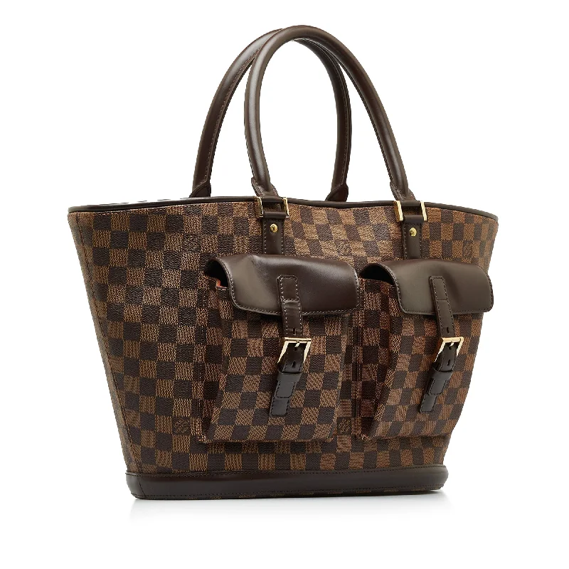 Brown Louis Vuitton Damier Ebene Manosque GM Tote Bag