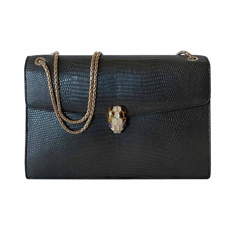 Bvlgari Lizard Serpenti Forever Flap Bag