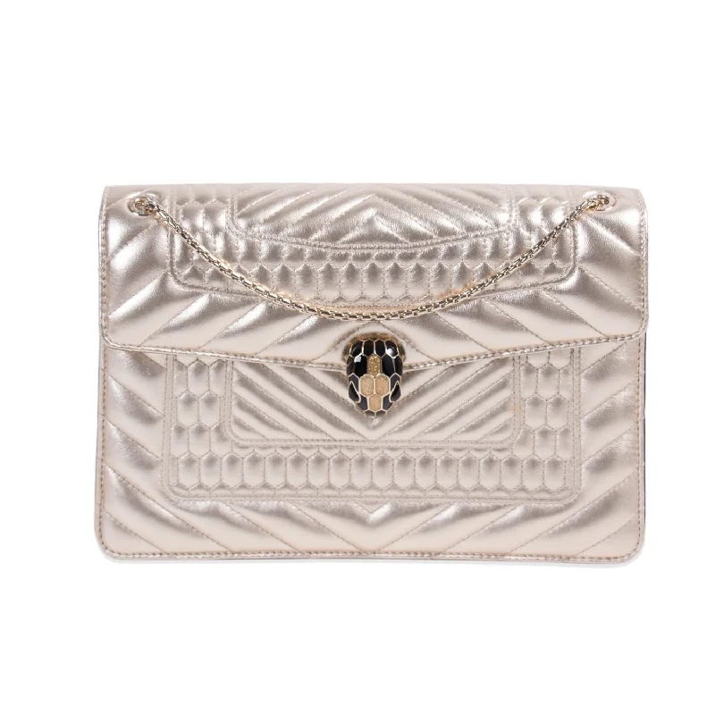 Bvlgari Serpenti Quilted Forever Flap Bag