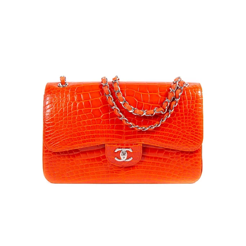 Chanel Classic Crocodile Jumbo Double Flap Bag