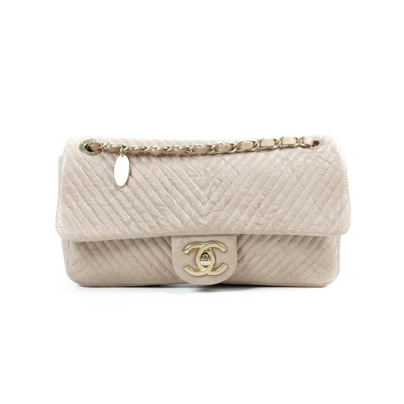 Chanel Medium Classic Chevron Flap Bag