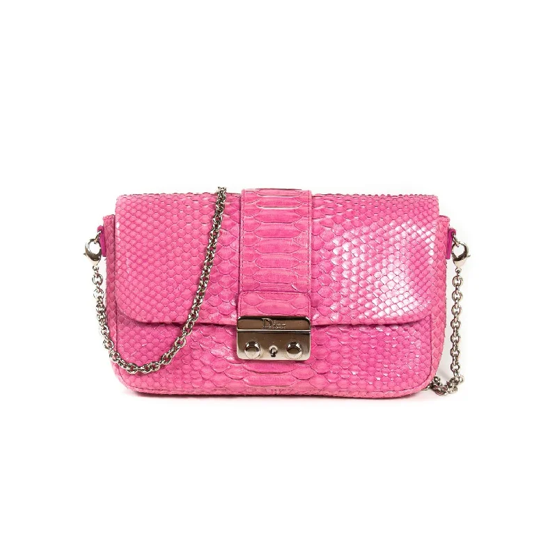 Christian Dior Miss Dior Python Flap Bag