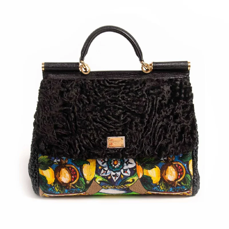 Dolce&Gabbana Embroidered Large Sicily Bag