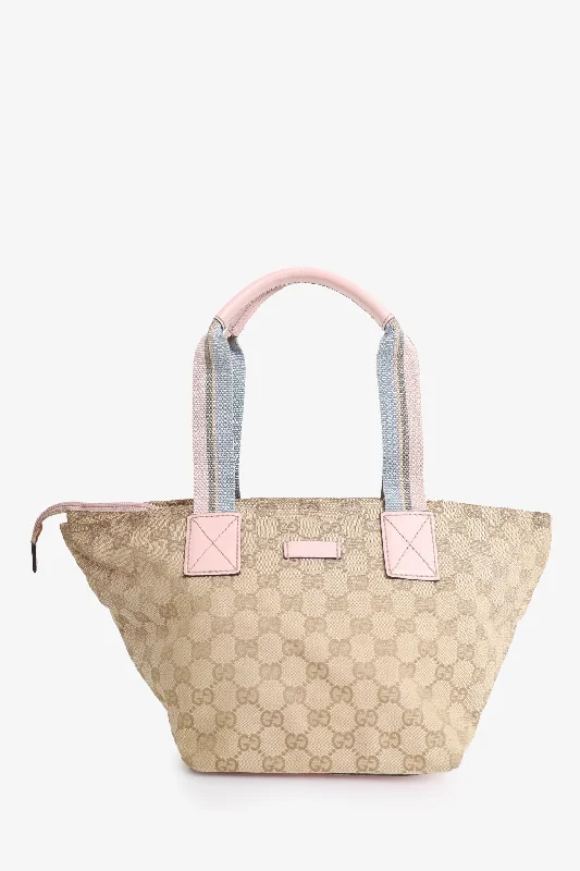 Gucci Beige GG Canvas Mini Tote