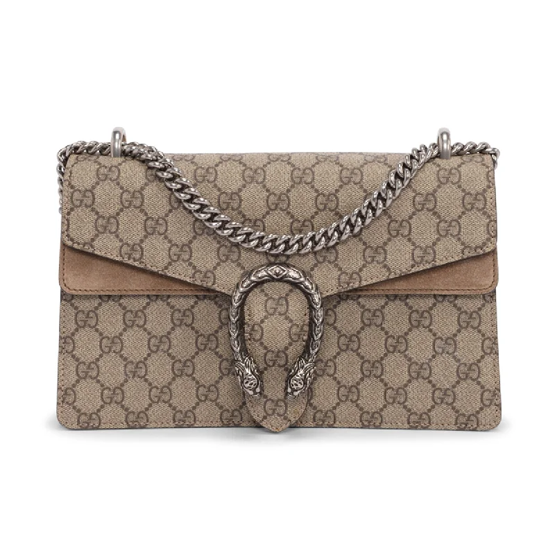 Gucci Beige GG Supreme Small Dionysus Bag