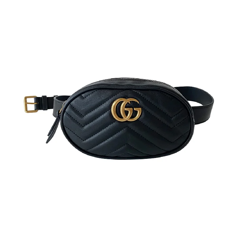 Gucci Marmont Matelassé Leather Belt Bag