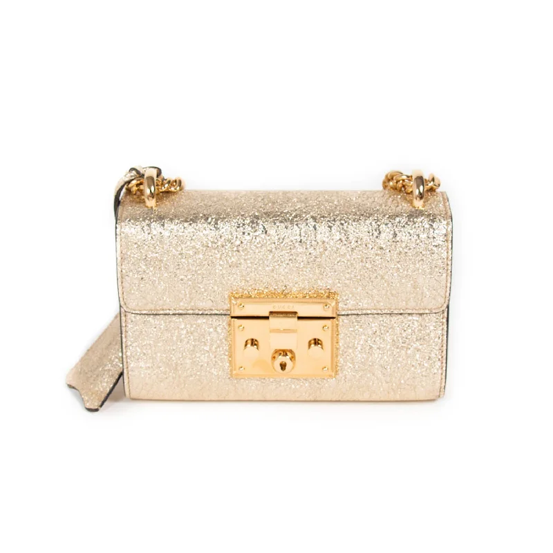 Gucci Metallic Padlock Shoulder Bag