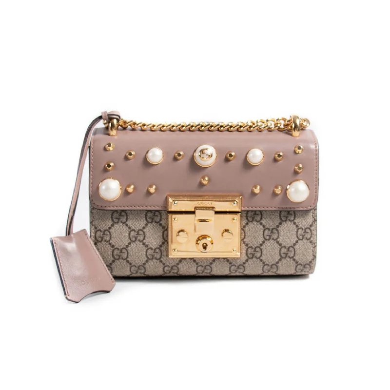 Gucci Studded Padlock Shoulder Bag