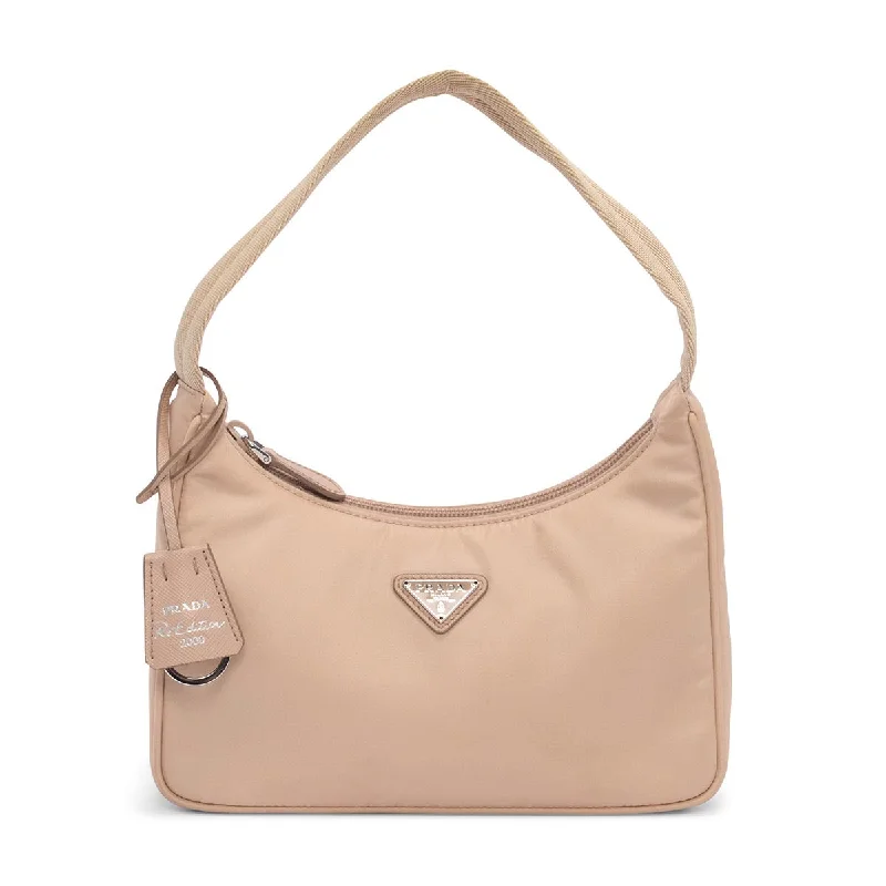 Prada Beige Nylon Re-Edition 2000 Bag