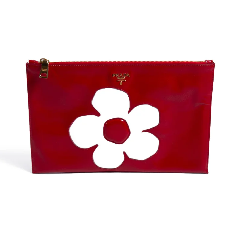 Prada Flower Clutch Bag