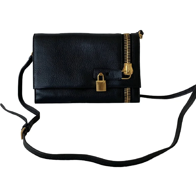 Tom Ford Leather Zipper Crossbody Bag