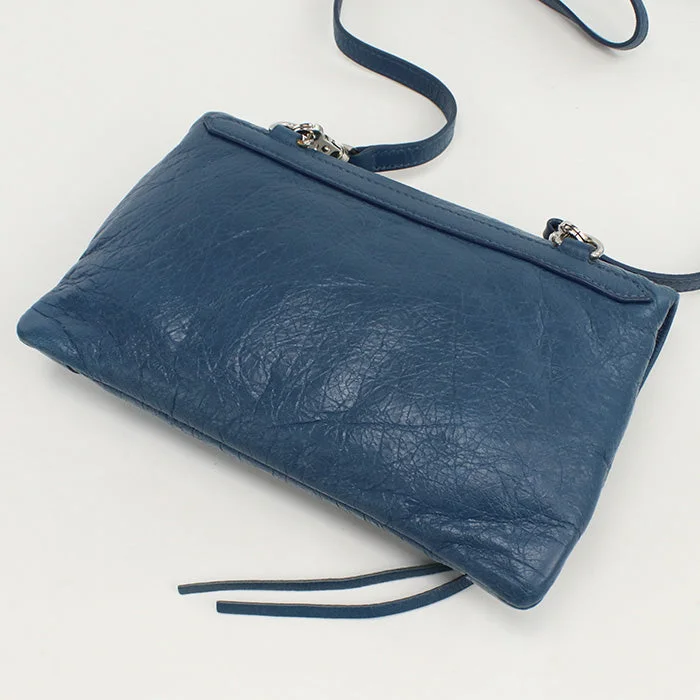 BALENCIAGA 431650 Classic envelope 2WAYShoulder Bag Calfskin dark blue Women