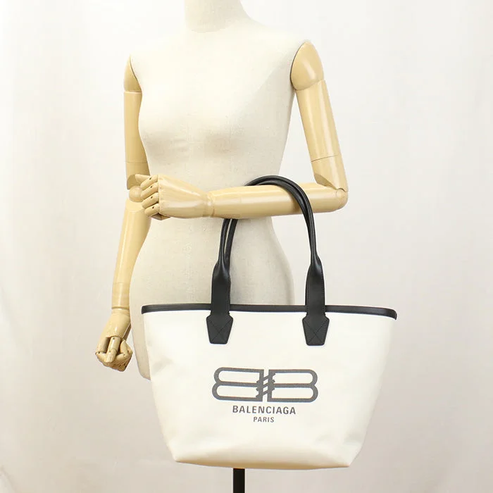 BALENCIAGA 692068 2108S 9260 Small Tote Bag jumbo Tote Bag canvas White unisex