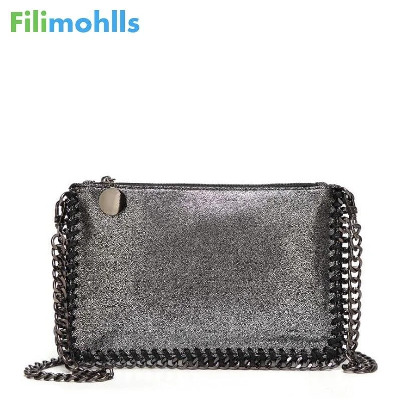 2018 Fashion Woven Chain Bag Shoulder Bag for Women Clutches PU Messenger Bag Small Clutch purse Bolsa Handbags wallet S1227