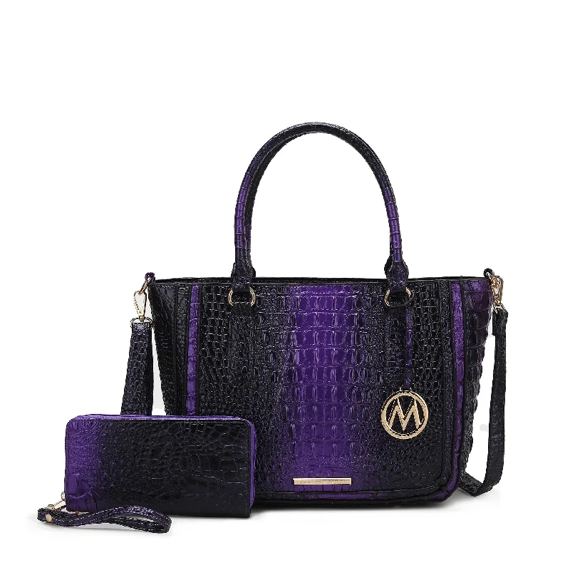 Aphelia Croc-Embossed Handbag