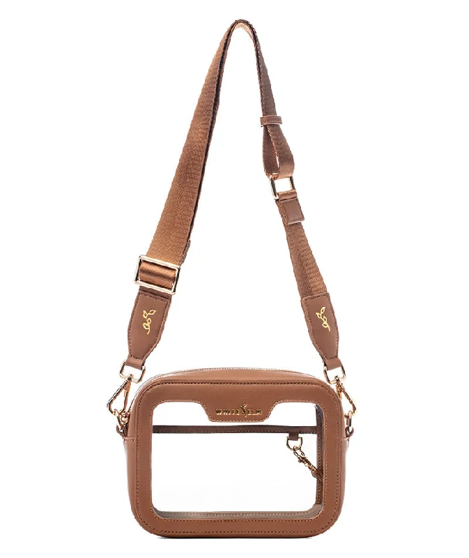 Bexley Clear Crossbody Bag - Caramel