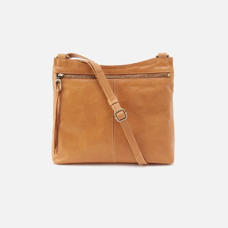 Cambel Crossbody In Polished Leather - Natural