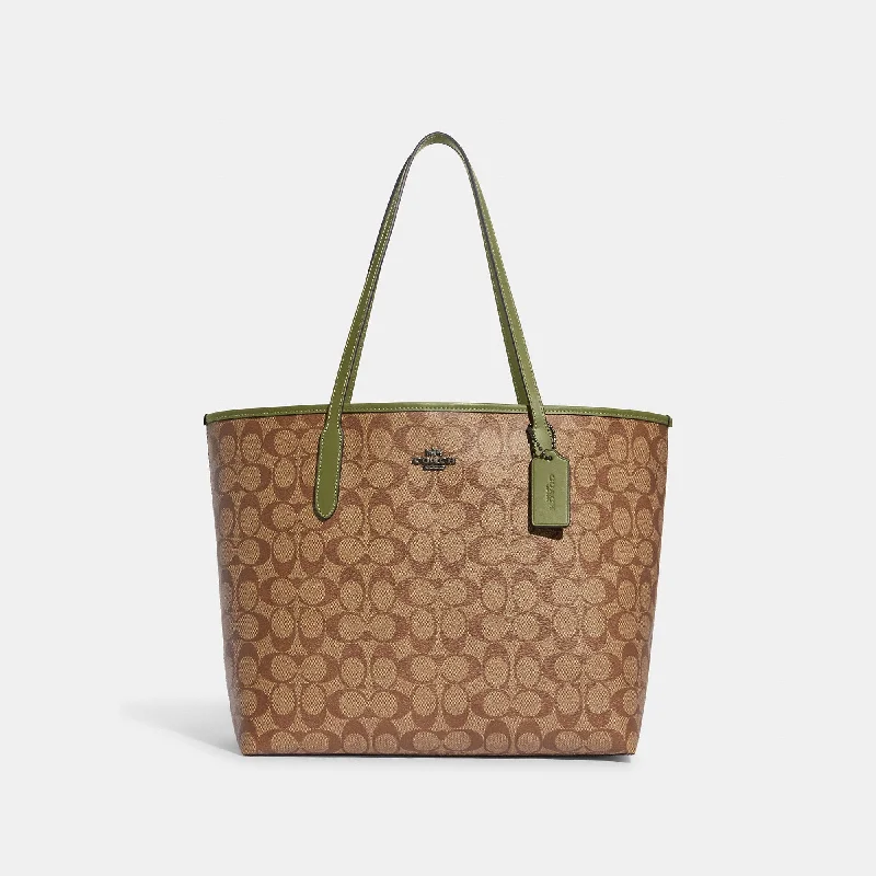 Coach Outlet City Tote In Signature Canvas