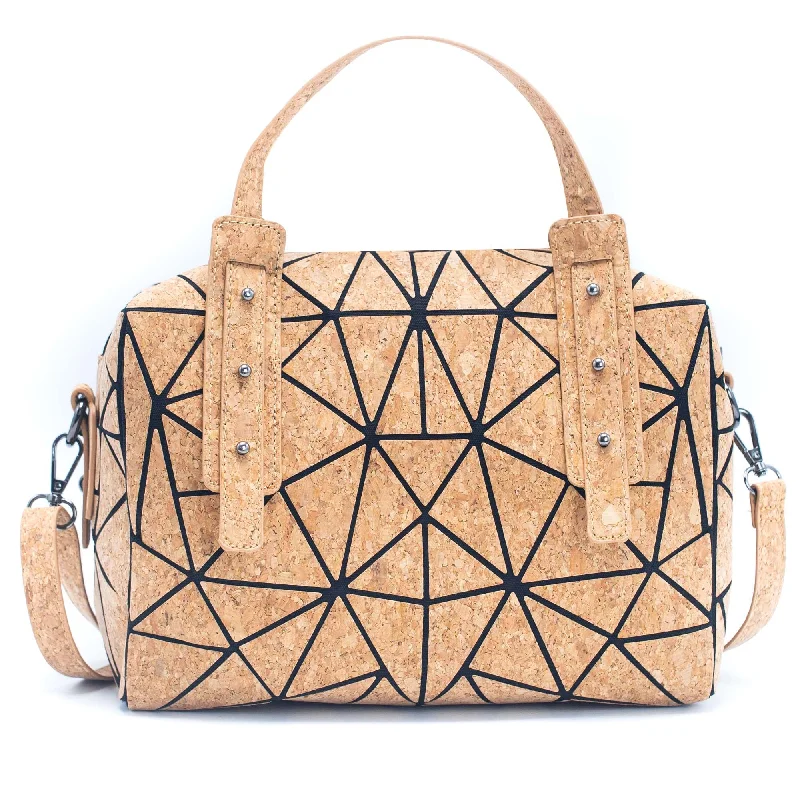 Geometric Cork Handbag for Women BAG-2062