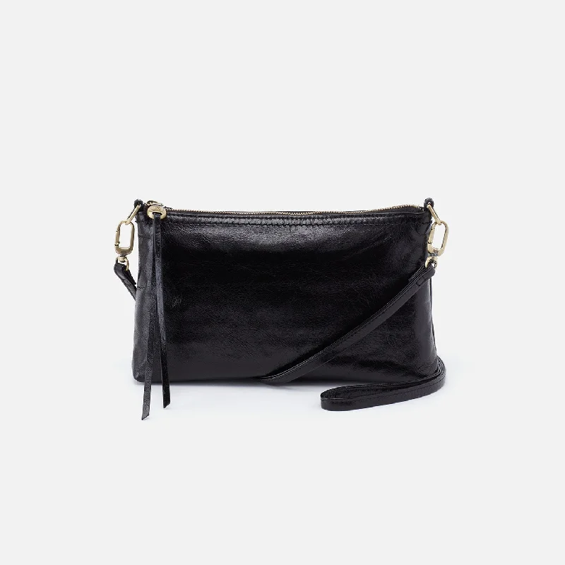 Darcy Crossbody In Polished Leather - Black