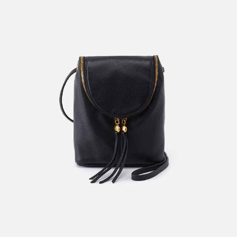 Fern Crossbody In Pebbled Leather - Black