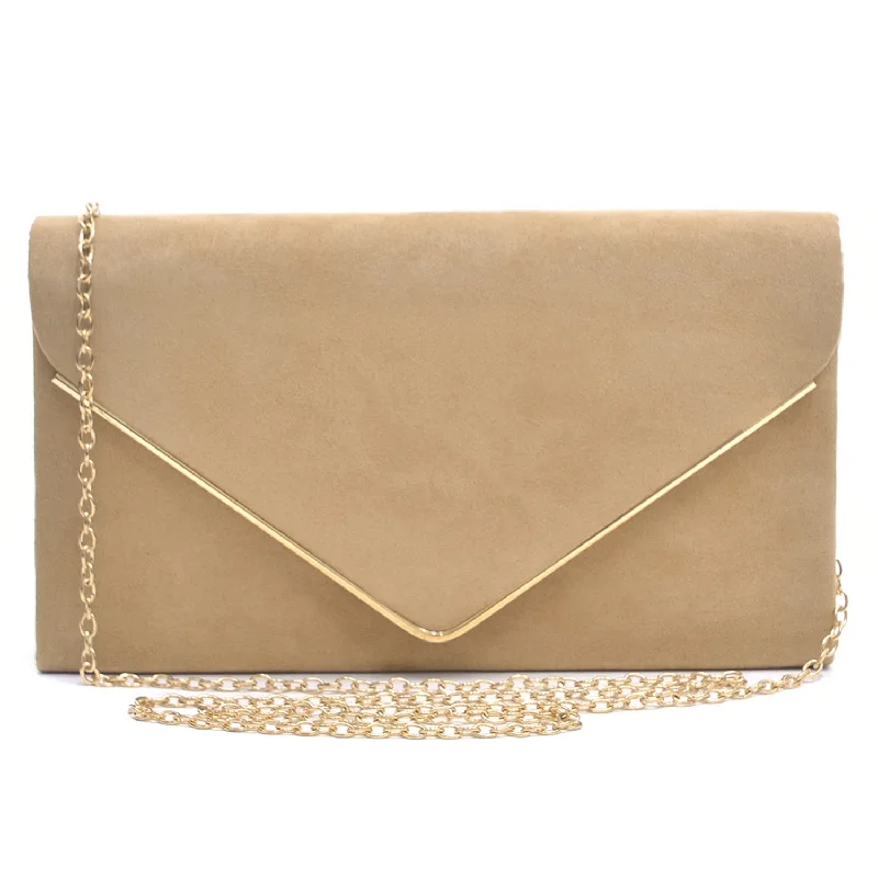 Women Faux Suede Velvet Formal Evening Party Purses