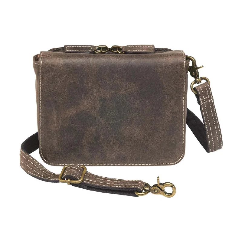 Crossbody Organizer, Distressed Buffalo