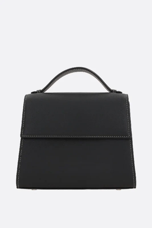 medium top handle bag in nappa