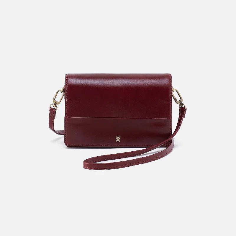 Jill Crossbody In Polished Leather - Winterberry