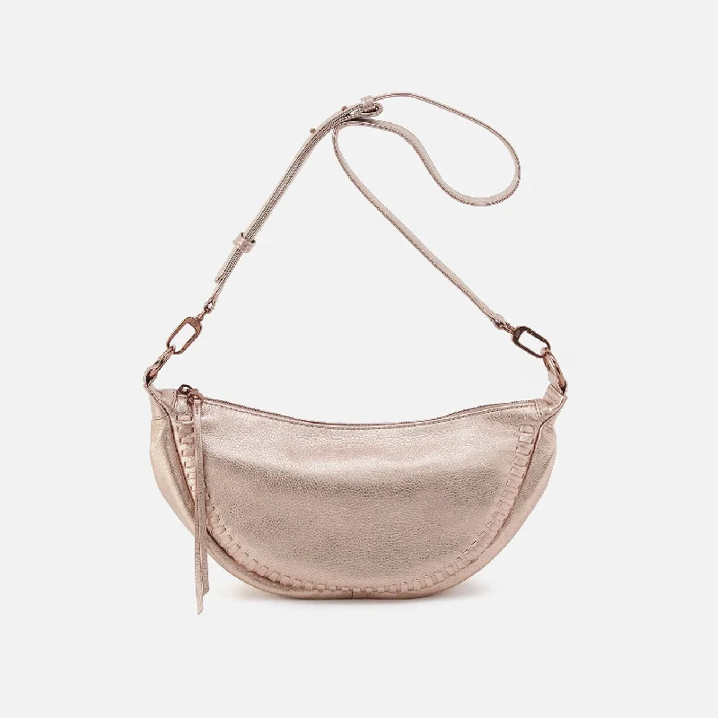 Knox Sling In Metallic Leather - Pink Gold Metallic