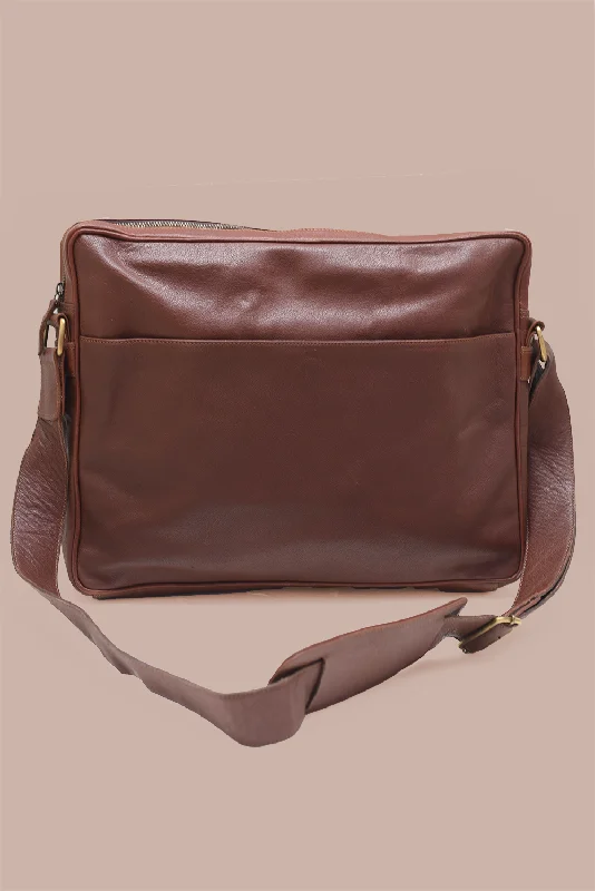 Leather Laptop Satchel - 15"