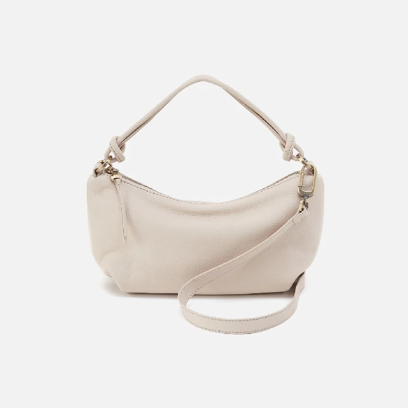 Lindley Crossbody in Soft Pebbled Leather - Stone