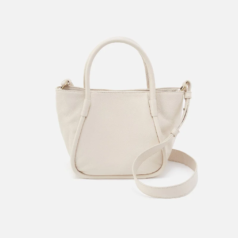 Margot Satchel In Pebbled Leather - Ivory