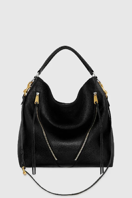 Moto Double Zip Hobo