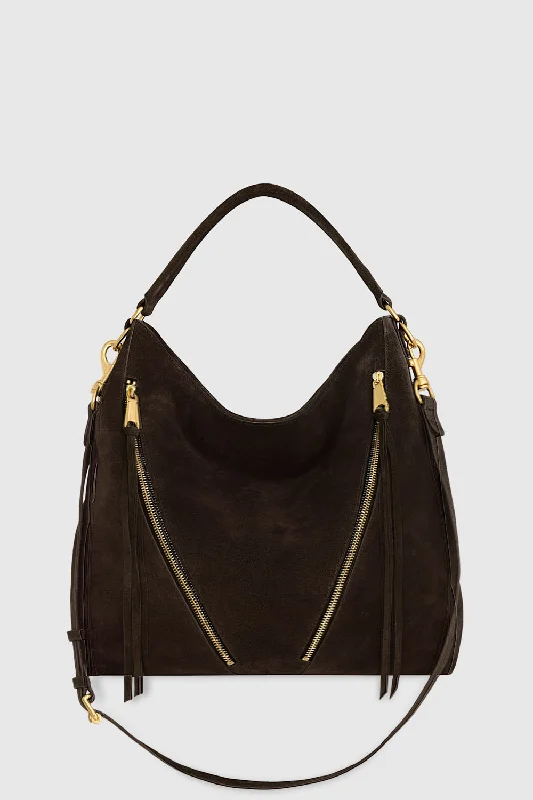 Moto Double Zip Hobo