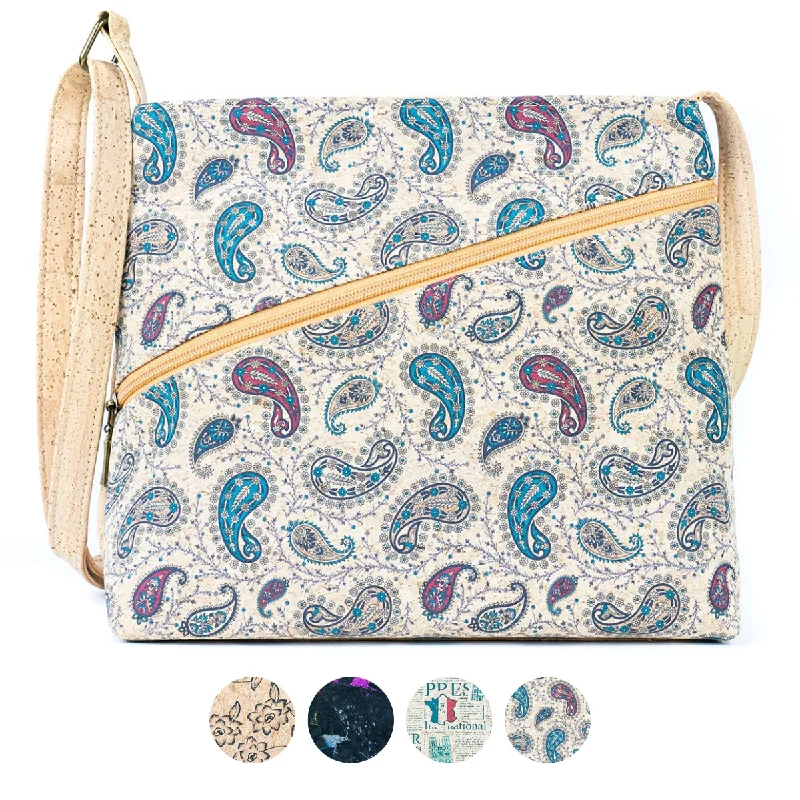 Printed Cork Women's Crossbody Bag – 4 Unique Styles BAGP-065