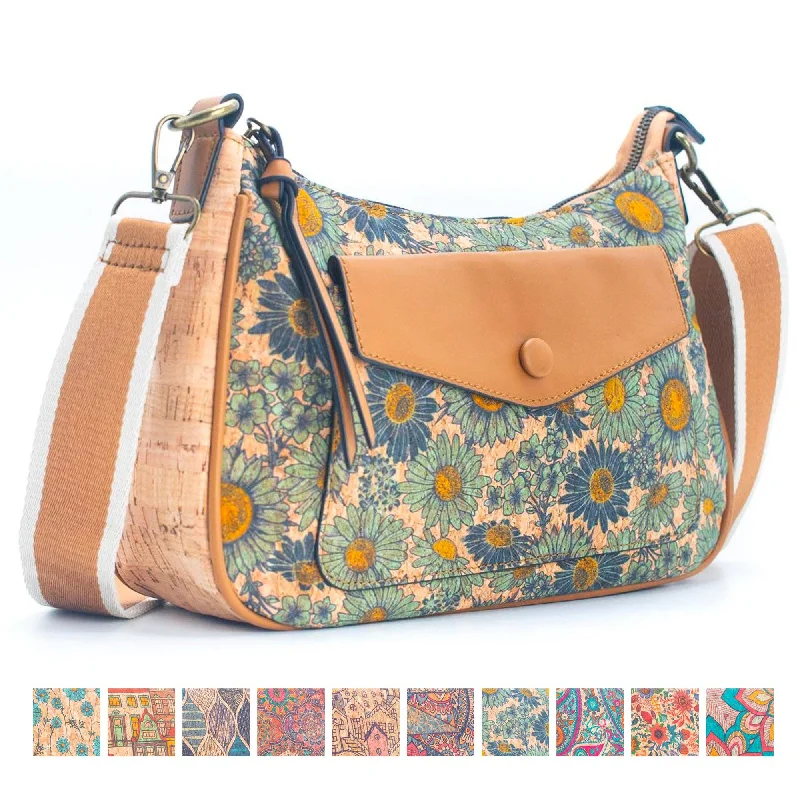 Natural Cork printed pattern women's messenger bag BAGD-352