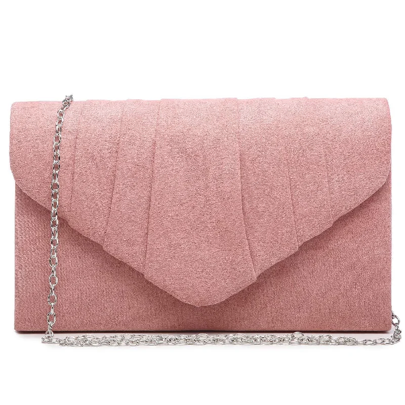 Dasein Women's Evening Bag Pleated Envelope Clutch l Dasein