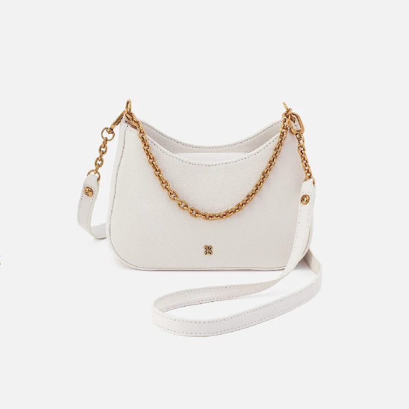 Rosa Crossbody in Pebbled Leather - White