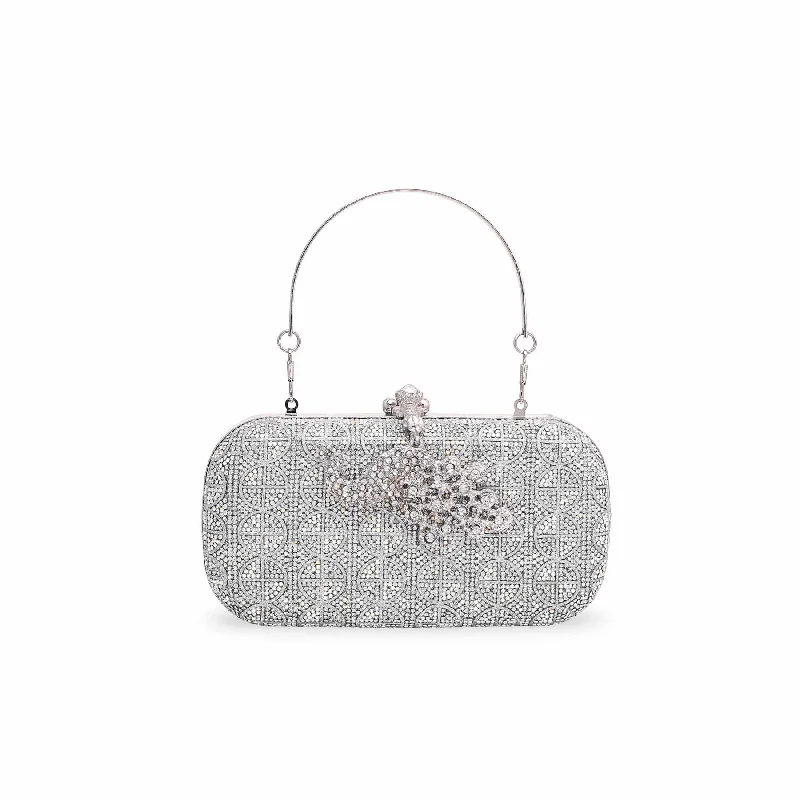 Silver Bridal Clutch P15189