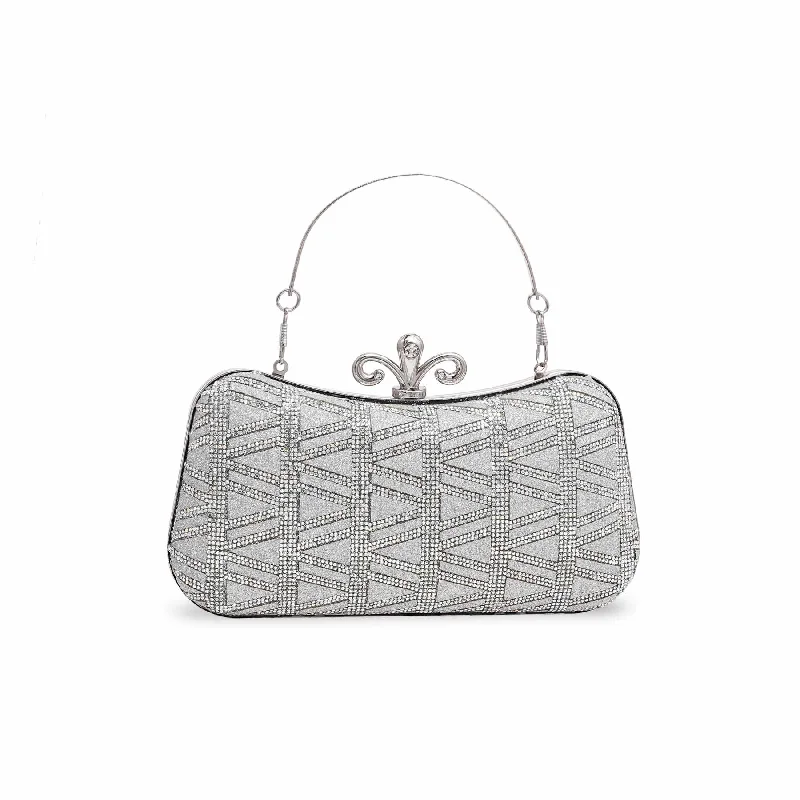 Silver Bridal Clutch P15564