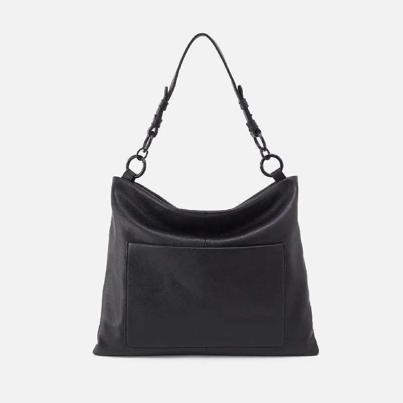 Tripp Hobo in Pebbled Leather - Black