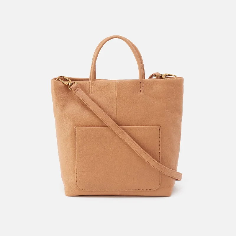 Tripp Tote in Pebbled Leather - Sandstorm