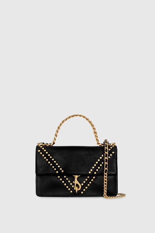 V Studded Wallet On Chain